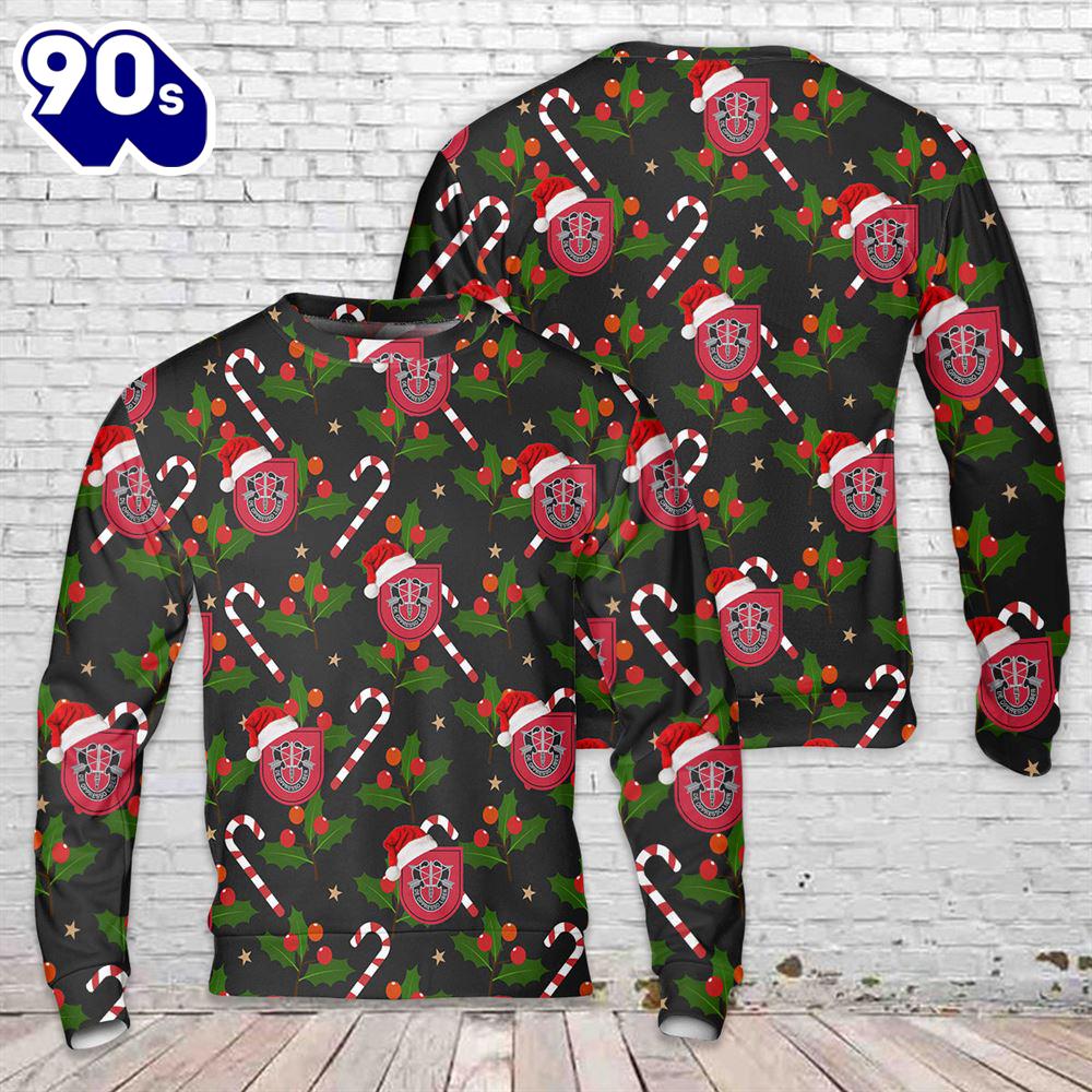 US Army 7th Special Forces Group (7th SFG) Christmas Sweater US Army 7th Special Forces Group (7th SFG) Christmas Sweater