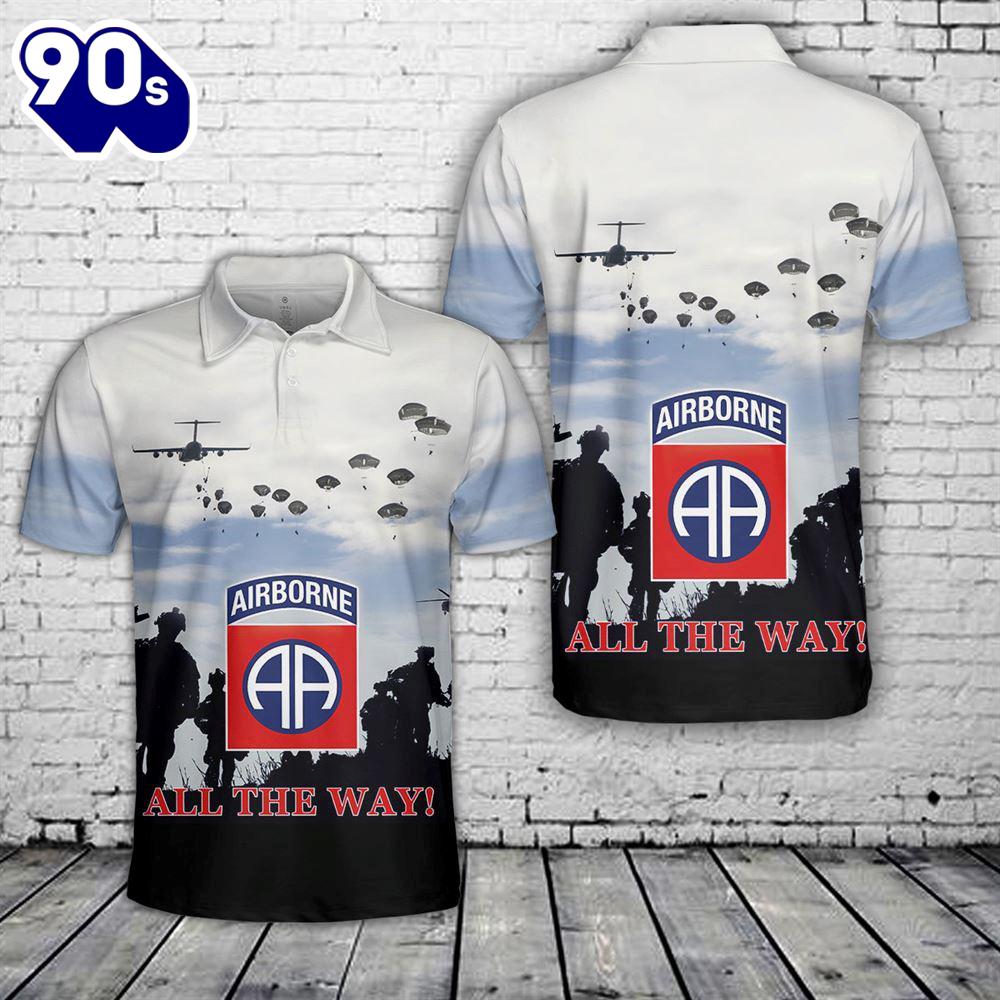 US Army 82nd Airborne Polo Shirt - Veteran Polo Shirt US Army 82nd Airborne Polo Shirt - Veteran Polo Shirt