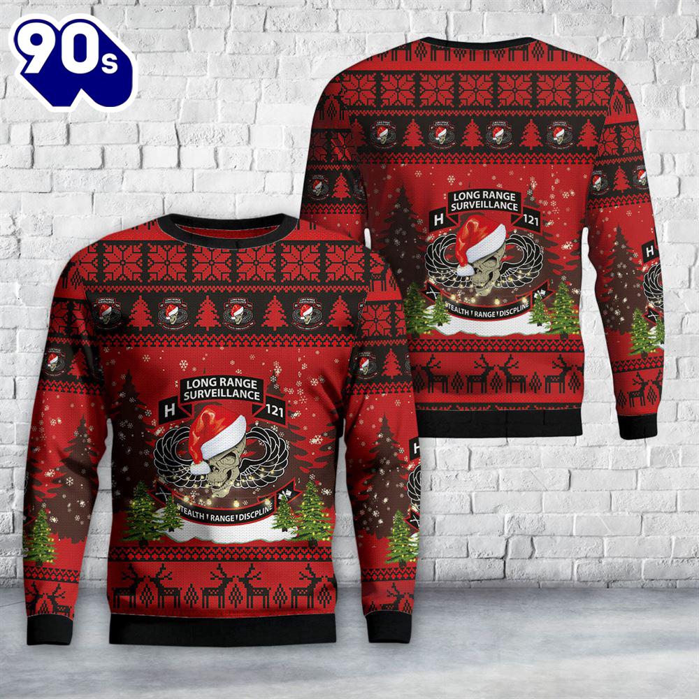 US Army H121 Long Range Surveillance Christmas Sweater US Army H121 Long Range Surveillance Christmas Sweater