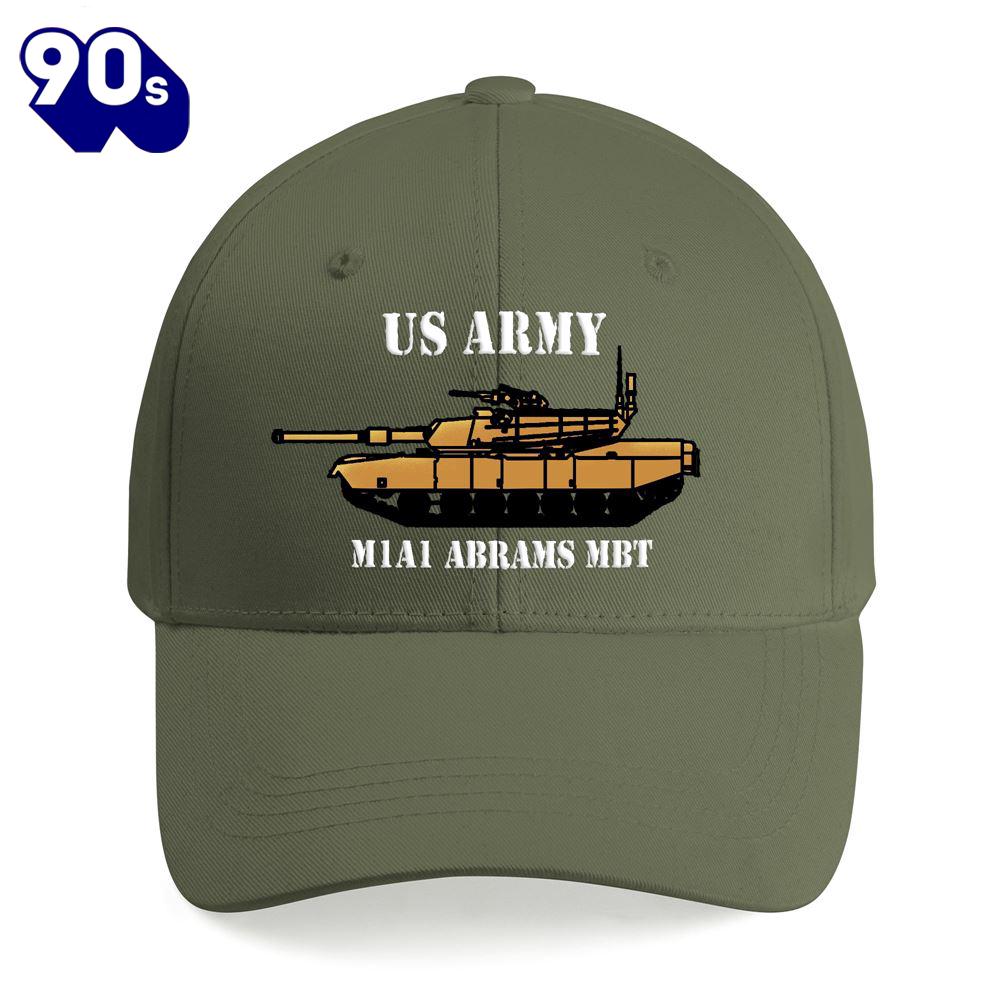 Us Army M1a1 Abrams Tank Embroidered Cap Us Army M1a1 Abrams Tank Embroidered Cap