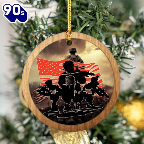 US Army Soldier Ceramic Ornament