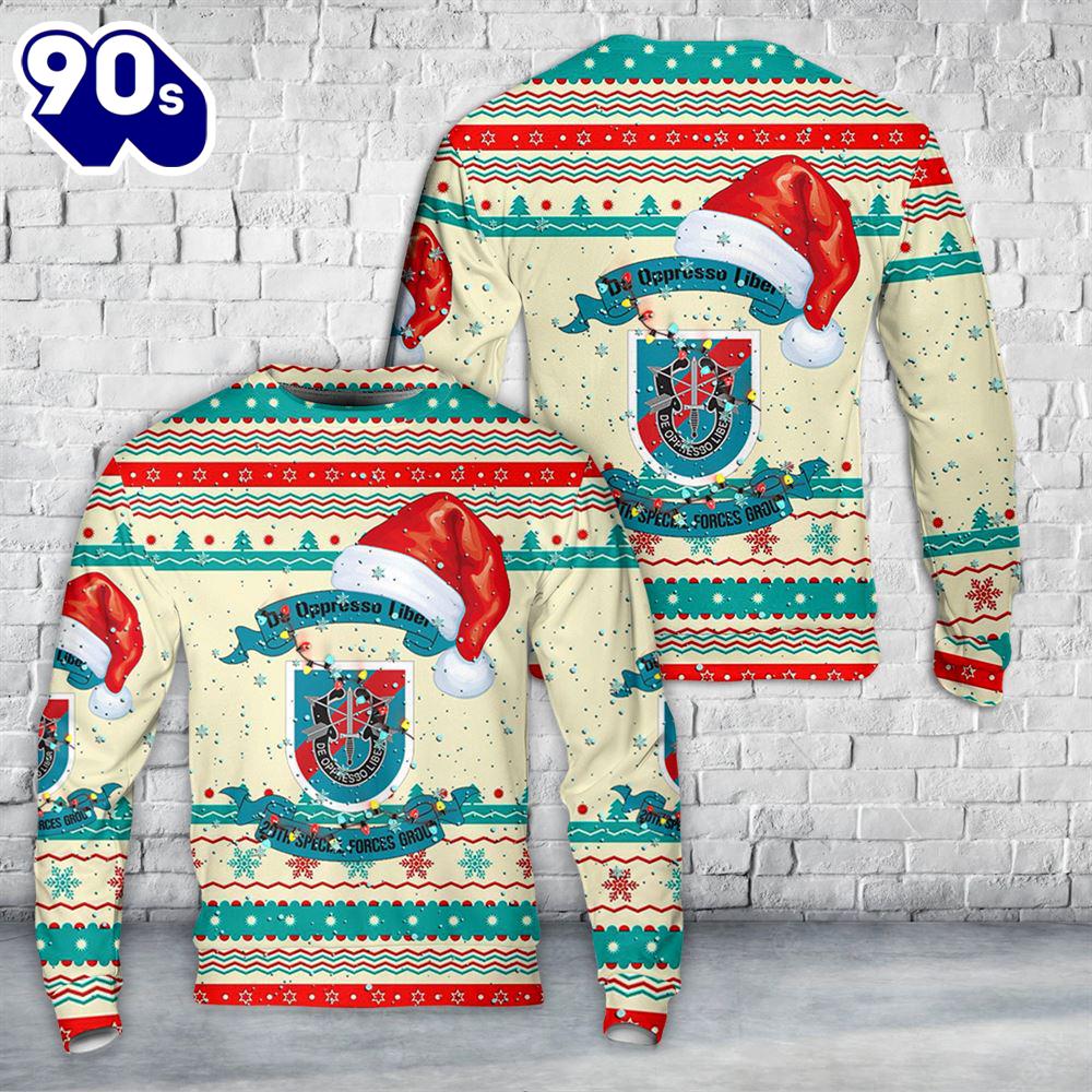 US Army Special 20th Special Forces Group (20th SFG)(A)) Christmas Sweater US Army Special 20th Special Forces Group (20th SFG)(A)) Christmas Sweater