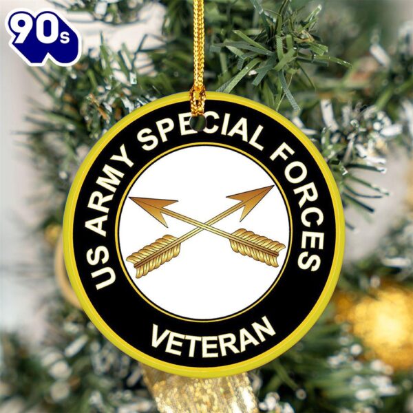 US Army Special Forces Veteran Ceramic Ornament
