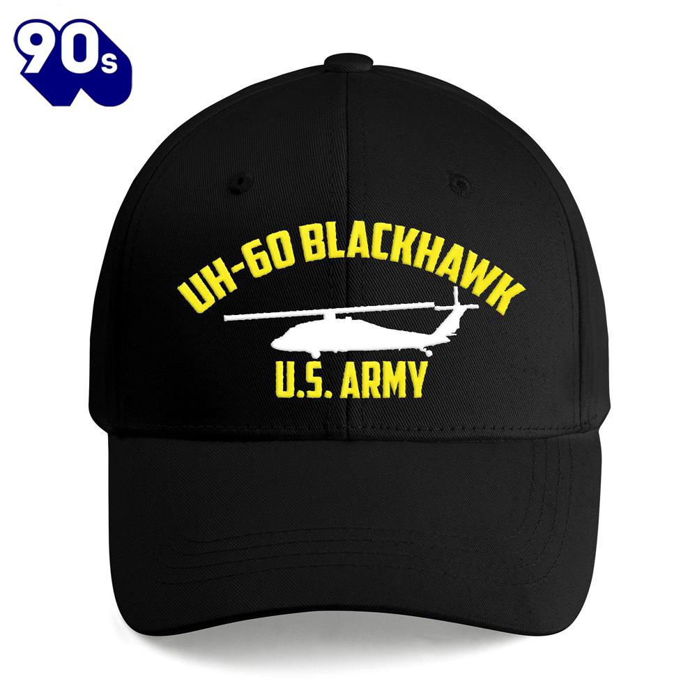 Us Army Uh-60 Black Hawk Helicopter Embroidered Cap For Men Us Army Uh-60 Black Hawk Helicopter Embroidered Cap For Men