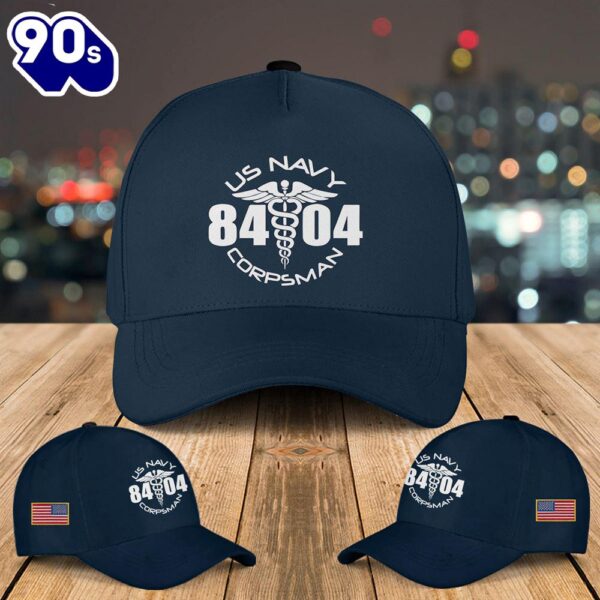 US Navy Corpsman 8404 Baseball Cap  Gift For Veteran Day