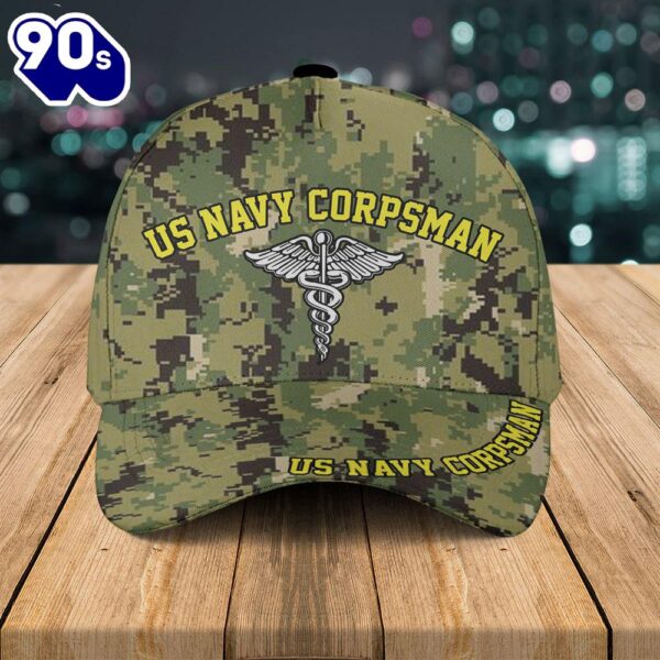 US Navy Corpsman Baseball Cap  Gift For Veteran Day