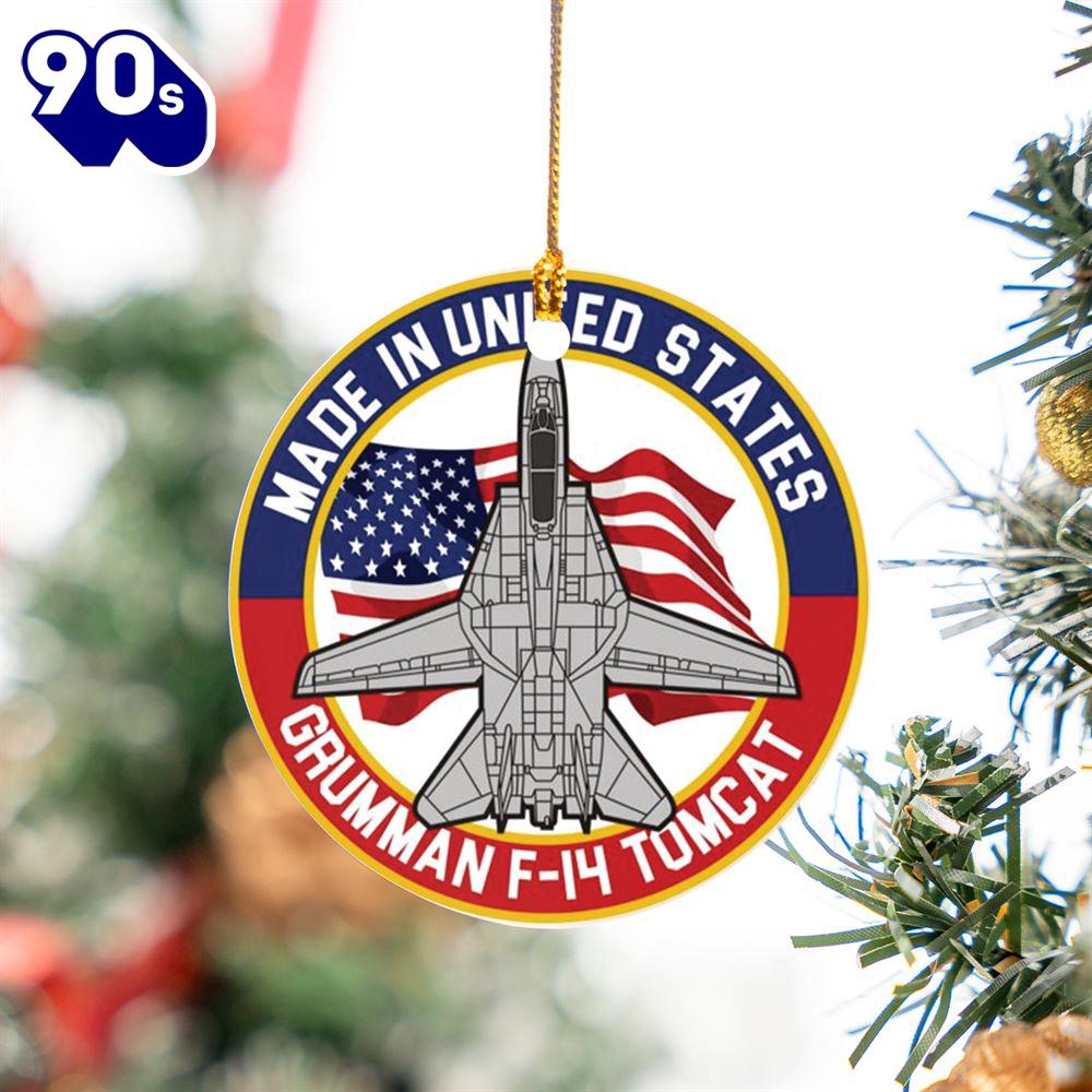 US Navy Grumman F-14 Tomcat Ceramic Ornament US Navy Grumman F-14 Tomcat Ceramic Ornament