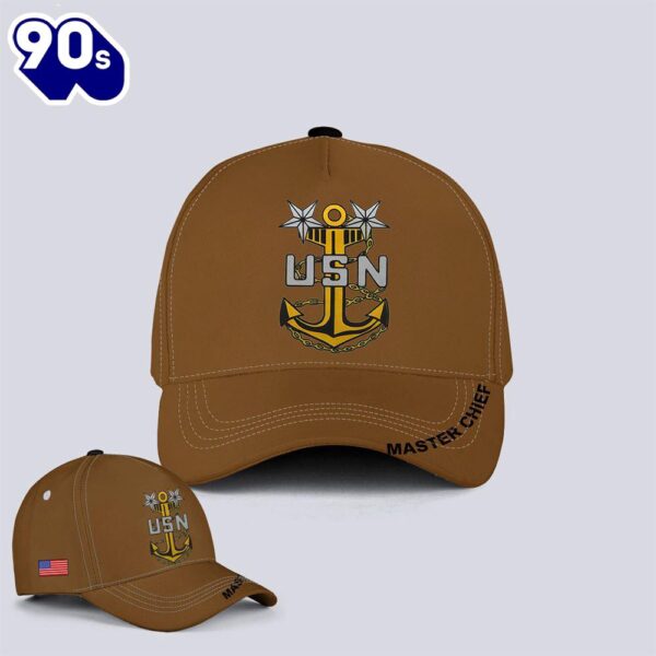 US Navy Master Chief Baseball Cap  Gift For Veteran Day