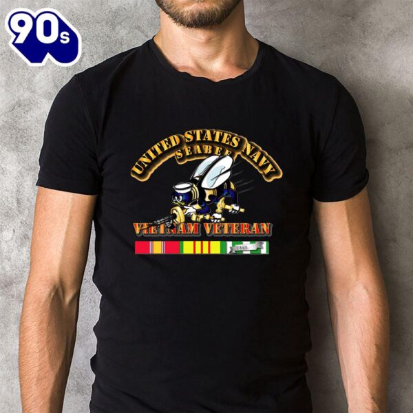US Navy SEABEES Naval Construction Force Vietnam Veteran Classic Unisex T-Shirt Gildan