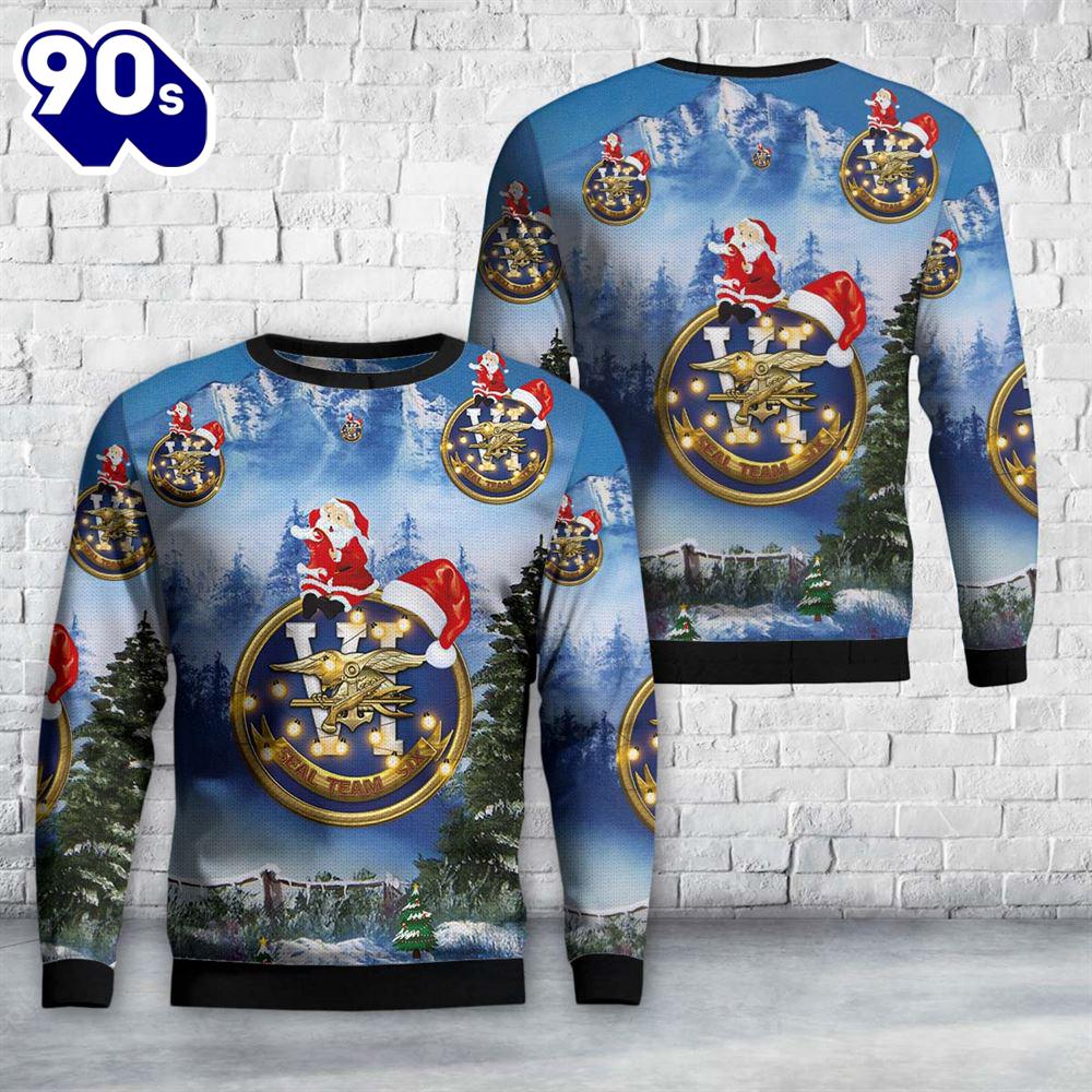 US Navy SEAL Team 6 Christmas Sweater US Navy SEAL Team 6 Christmas Sweater
