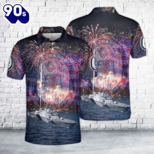 US Navy USS (LCS-1), 4th Of July Polo Shirt Gift Summer