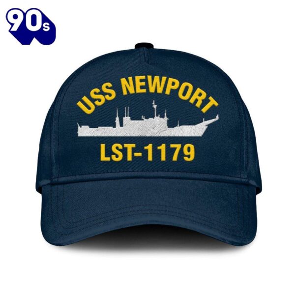 Us Navy Veteran Uss Newport Lst-1179 Classic Embroidered Cap