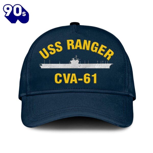 Us Navy Veteran Uss Ranger Cva-61 Classic Embroidered Cap