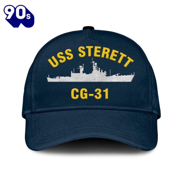 Us Navy Veteran Uss Sterett Cg-31 Classic Embroidered Cap