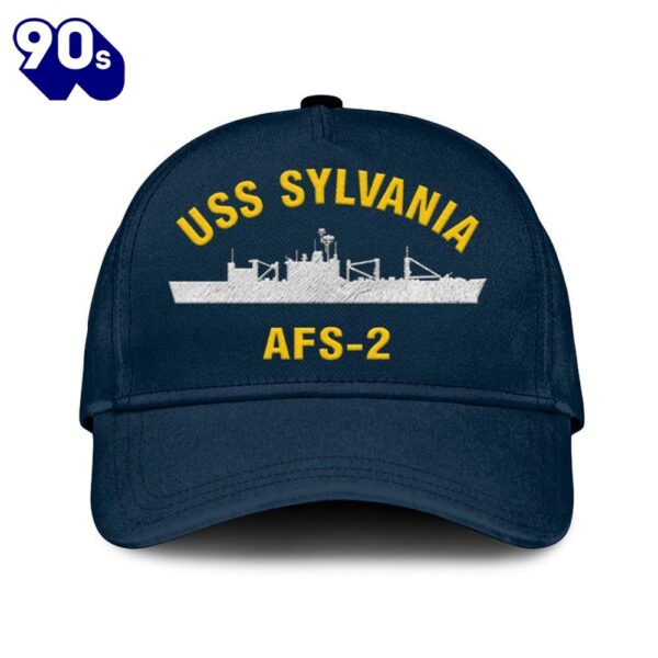 Us Navy Veteran Uss Sylvania Afs 2 Classic Embroidered Cap