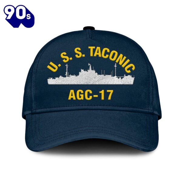 Us Navy Veteran Uss Taconic Agc-17 Classic Embroidered Cap