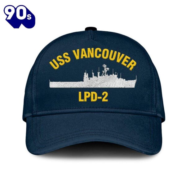 Us Navy Veteran Uss Vancouver Lpd-2 Classic Embroidered Cap
