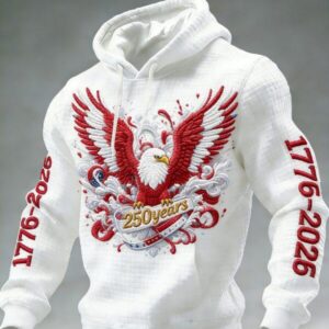USA 250 Years Anniversary 1776-2026 Eagle Hoodie