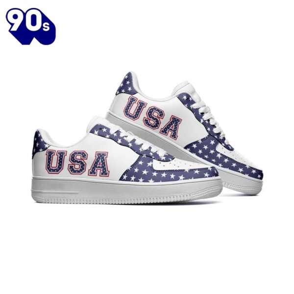 USA Flag Air Force Shoes Custom Country Version 2