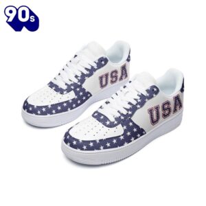 USA Flag Air Force Shoes Custom Country Version 2