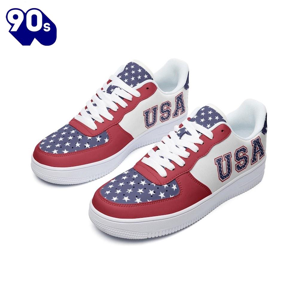 USA Flag Air Force Shoes Custom Country USA Flag Air Force Shoes Custom Country