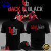 Utah Utes Football Back In Black Limited Edition T Shirt, Viral 3D Music Tee