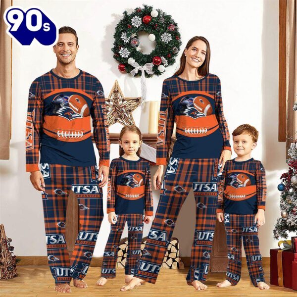 NCAA Family Pajama Sets  UTSA Roadrunners Pajamas Personalized Your Name