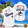 Vancouver Canucks  USA Flag 250 Years of Freedom Anniversary 1776-2026 Aloha Hawaiian Shirt