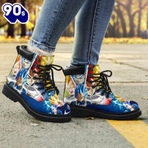 Vegeta Leather Boots Timbs Dragon Ball Custom Shoes Anime Fan Gift
