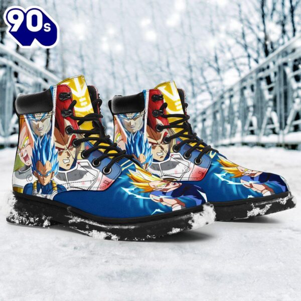 Vegeta Leather Boots Timbs Dragon Ball Custom Shoes Anime Fan Gift
