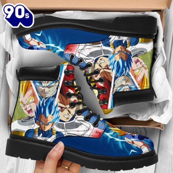 Vegeta Leather Boots Timbs Dragon Ball Custom Shoes Anime Fan Gift