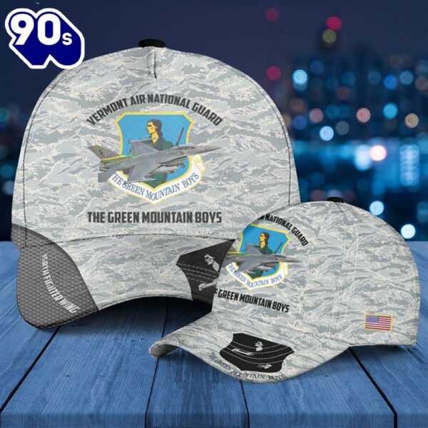 Vermont Air National Guard 158th Fighter Wing F-16C Fighting Falcon Baseball Cap  Gift For Veteran Day