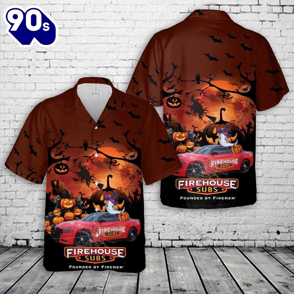 Veteran Halloween, Firehouse Subs Halloween Hawaiian Shirts For Man And Women Veteran Halloween, Firehouse Subs Halloween Hawaiian Shirts For Man And Women