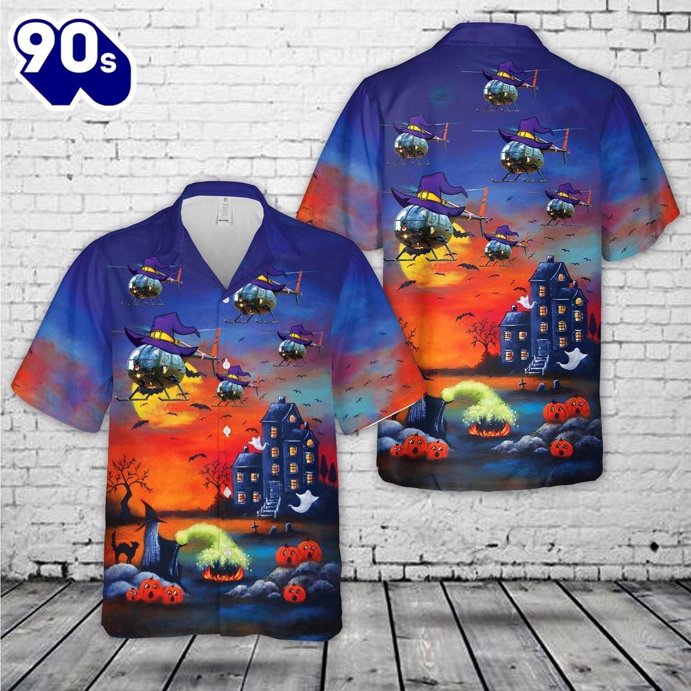 Veteran Halloween, Hughes Oh-6 Cayuse Halloween Hawaiian Shirt For Man And Women Veteran Halloween, Hughes Oh-6 Cayuse Halloween Hawaiian Shirt For Man And Women