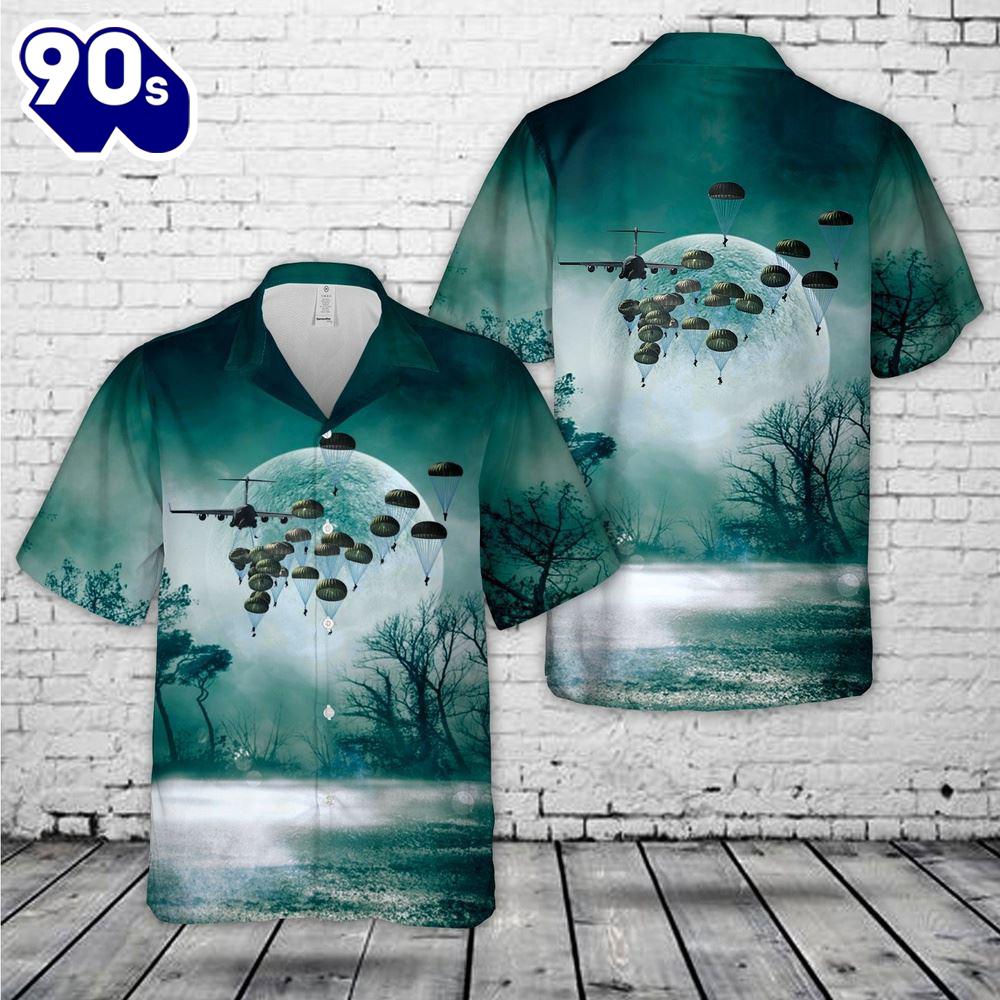 Veteran Halloween, Us Army Paratroopers With The 82nd Airborne Division Parachute Halloween Hawaiian Shirt For Man And Women Veteran Halloween, Us Army Paratroopers With The 82nd Airborne Division Parachute Halloween Hawaiian Shirt For Man And Women
