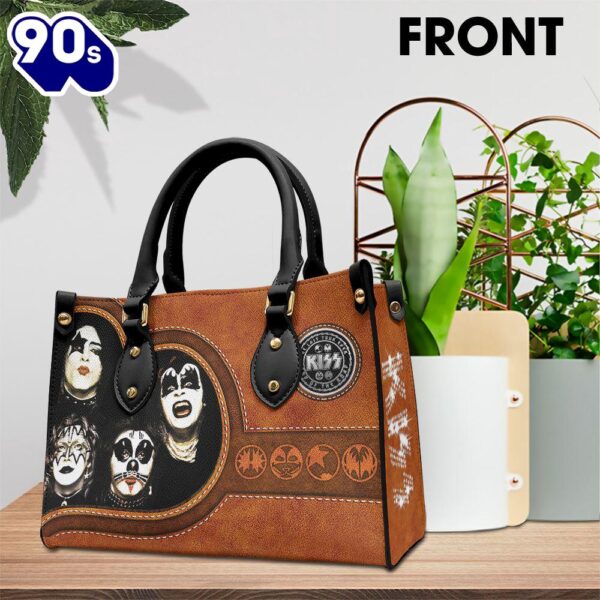 Vintage Kiss Band Graphic Rock Leather HandBag  Gift For Christmas