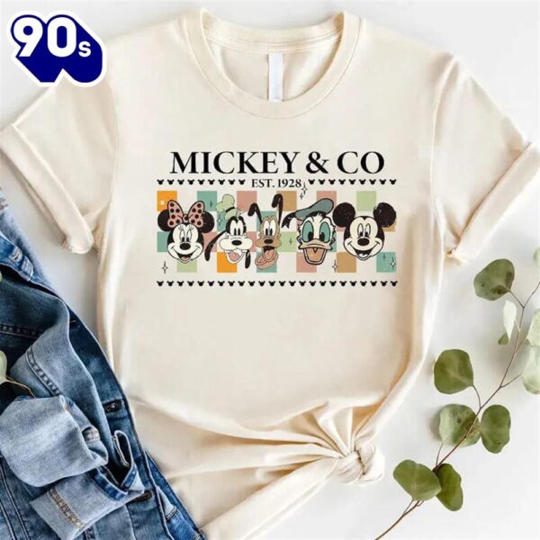 Vintage Mickey &Amp Co 1928 Shirt – Retro Mickey And Friends Shirtwint Gift Xmas