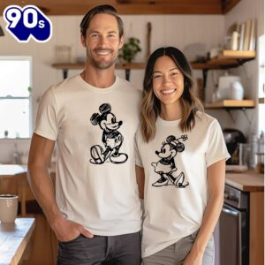 Vintage Mickey and Minnie T-Shirt…