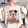 Vintage Retro Disney Mickey Christmas Sweatshirt Gift Xmas
