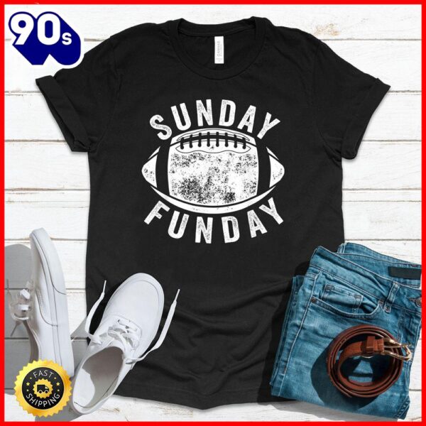Halloween 2025  Vintage Sunday Funday Football Sports T-Shirt