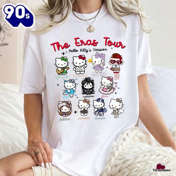 Vintage Taylor Swift Eras Tour Hello Kitty Version Shirt