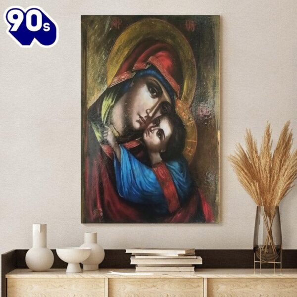 Virgin Mary And Jesus Panagia Canvas Wall Art