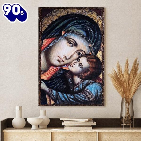 Virgin Mary Jesus Canvas Wall Art 1