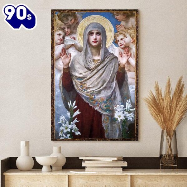 Virgin Mary Jesus Christ Canvas Wall Art 1