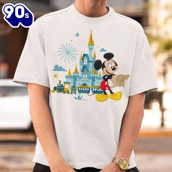 Walt World 50th Anniversary Mickey Magic Castle T-Shirt Disney