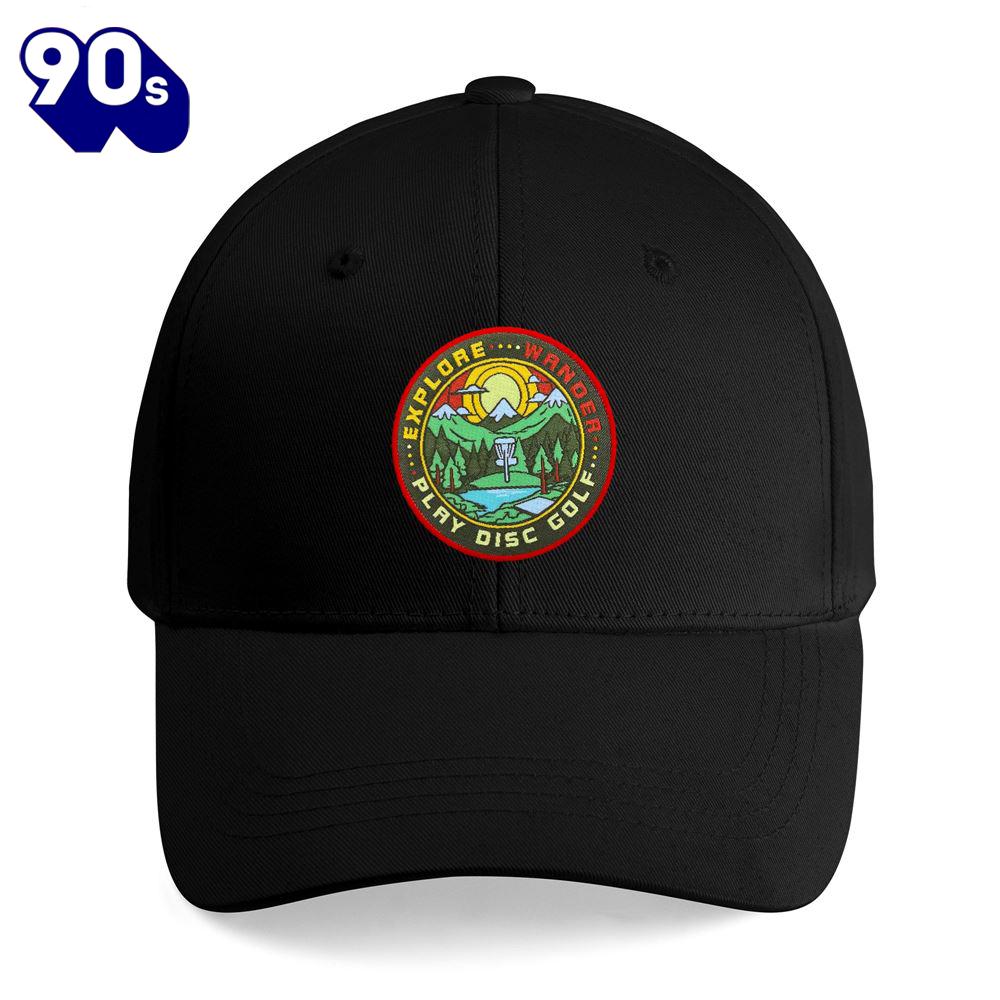 Wander Explore Play Disc Golf Embroidered Cap Wander Explore Play Disc Golf Embroidered Cap