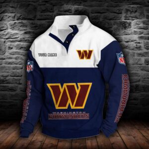 Washington Commanders Double Breasted Stand Collar Hoodie 6 Washington Commanders Double Breasted Stand Collar Hoodie