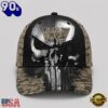 Washington Commanders NFL Halloween Military Skull Camo Classic Cap, Football Classic Cap