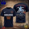 Washington Commanders NFL Honoring 25 Years Remembering September 11 T Shirt, NFL Trending Shirt