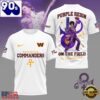 Washington Commanders NFL Prince Purple Reign Football All Over Print T-Shirt